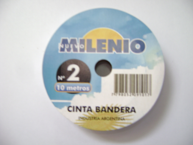 CINTA TELA ARGENTINA  N. 2 x M. (12 mm )