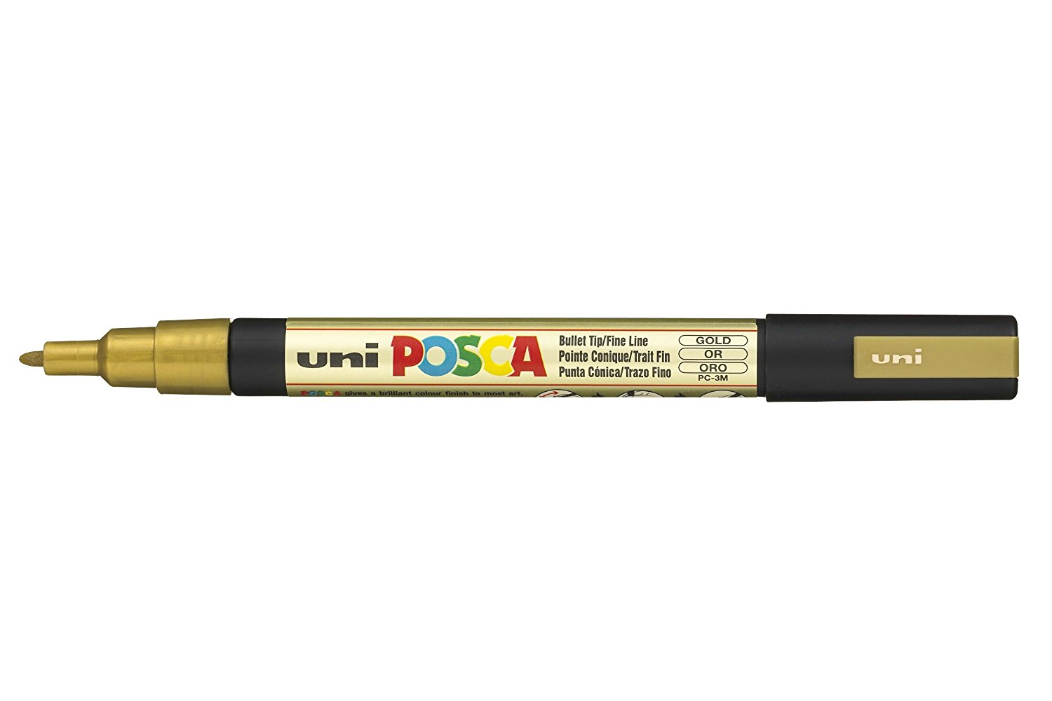 MARCADOR UNI-POSCA PC3M 0.9-1.3mm. ORO