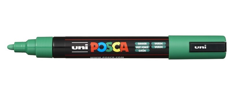 MARCADOR UNI-POSCA PC5M 1.8-2.5mm.VERDE