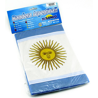 BANDERA ARGENT.POLIE.PESADO.200x400 CON SOL