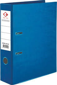 BIBLIORATO Fdo.PVC-A4.L8.-METALIZADO AZUL