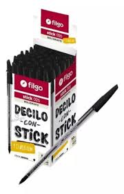 BOLIGRAFO FILGO STICK 025 MEDIUM NEGRO