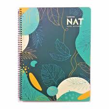 CUADERNO NAT.21x27 ESP.80 hojas LISO