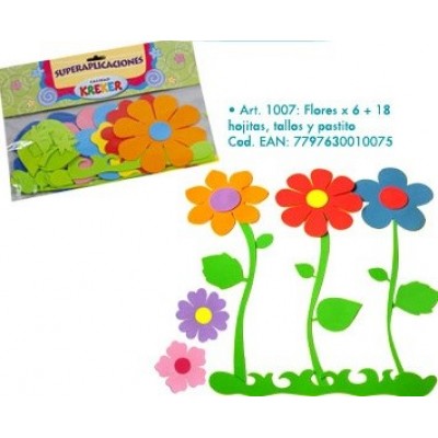 GOMA EVA S.APLICAC.FLORES .ART.1007