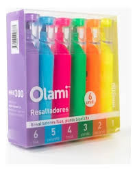 RESALTADOR OLAMI x 6 FLUO