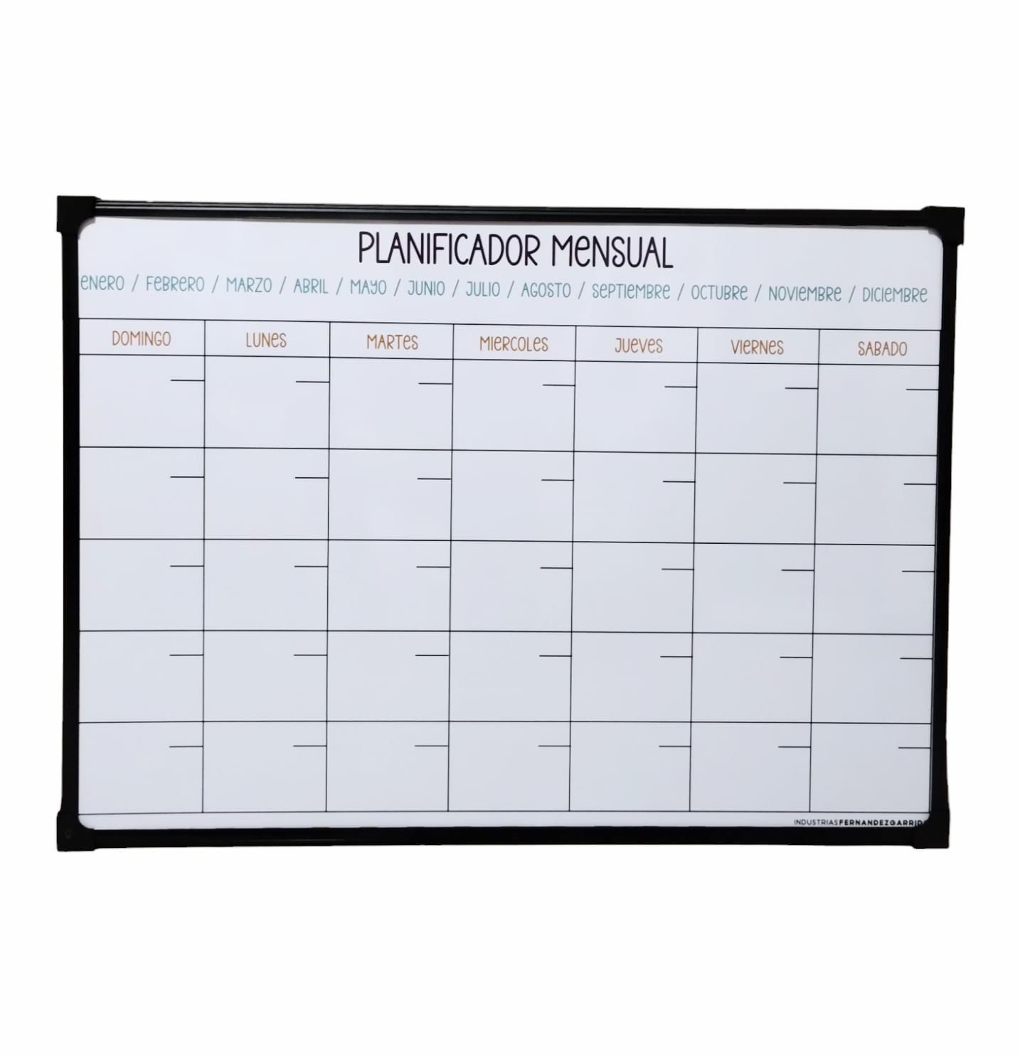 PLANIFICADOR FG MENSUAL BLANCA 40x60 