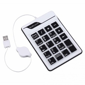 TECLADO NUMERICO DE GOMA SEISA RETRACTIL