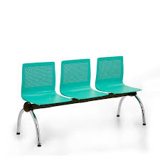 SILLA TANDEM ANANA CROMADO 3 PÚESTOS