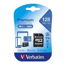 MEMORIA VERBATIM MICRO SD CLASE 10 - 128gb