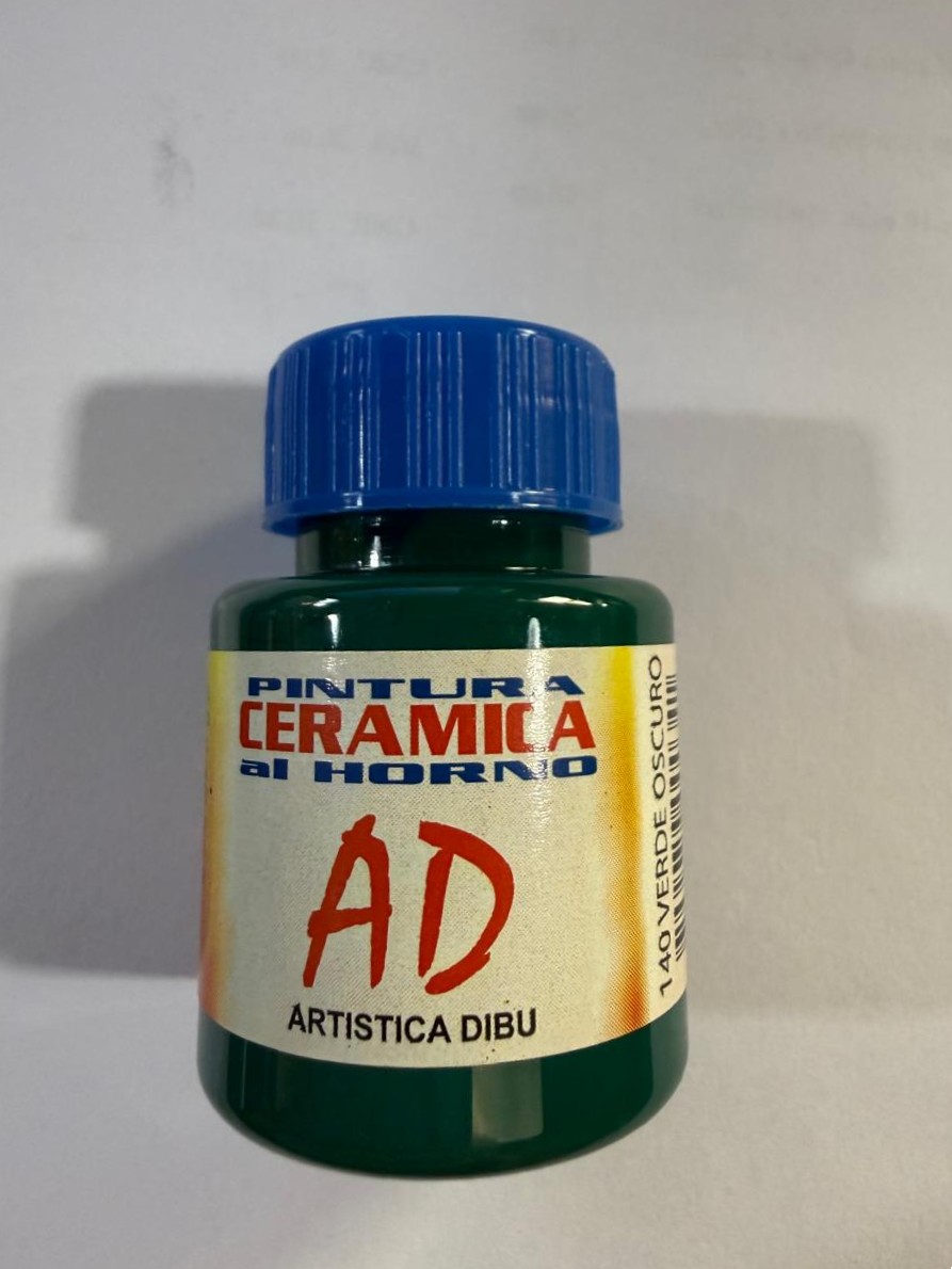 PINTURA AD CERAMICA HOR.- VERDE OSCURO 140