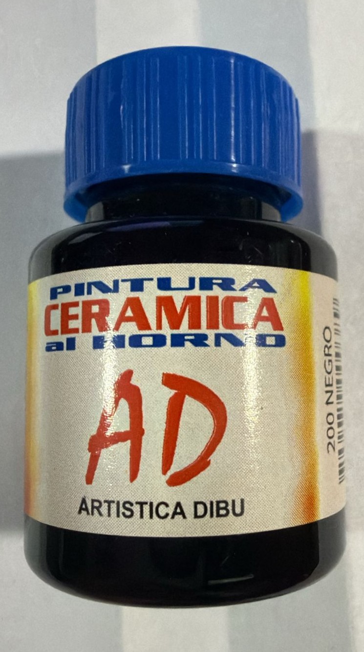 PINTURA AD CERAMICA HOR.-NEGRO 200