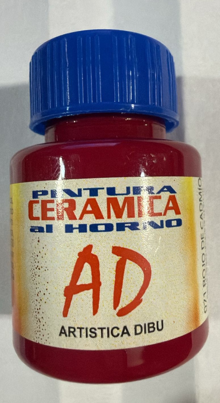 PINTURA AD CERAMICA HOR.- ROJO DE CADMIO