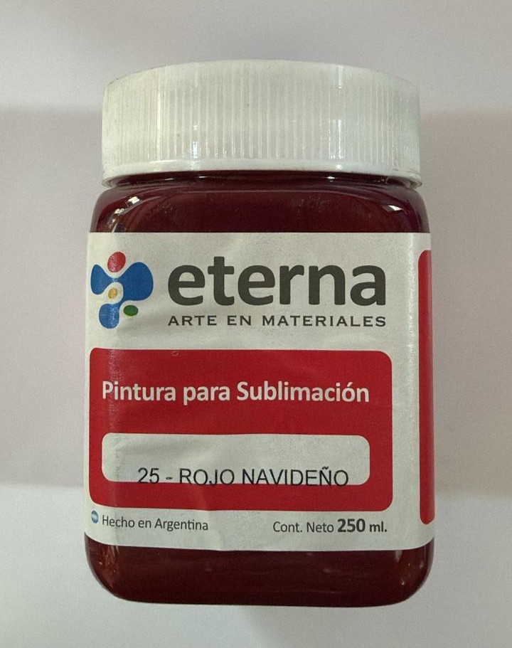 PINTURA SUBLIM.ETERNA 250ml. ROJO NAVIDEÑO