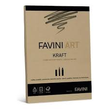 BLOCK FAVINI ART- A4 120gr. KRAFT x50 h.