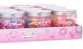 KIRUKI COLITAS DE GOMA PASTEL MED.x 22 u.