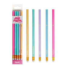 LAPIZ NEGRO WERO PASTEL C/GOMA x 5u.