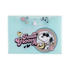 SNOOPY SOBRE PVC A5 BOTON 