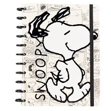 SNOOPY CUADERNO CARTA DISCO