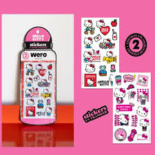 HELLO KITTY STIKERS BOTELLA