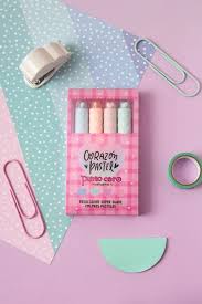 PUNTO CERO RESALTADOR CORAZON PASTEL x 4U.